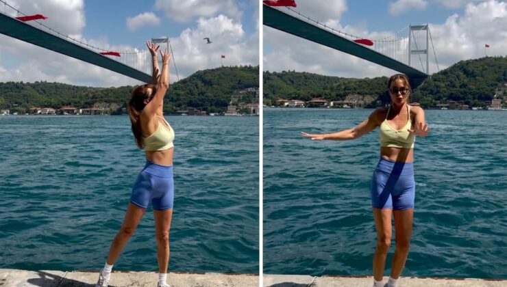 Ebru Şallı Boğaz manzarasına karşı Tai Chi yaptı! Gören hayran kaldı