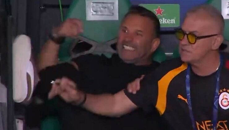 Okan Buruk’u hiç böyle görmediniz! Sporting yedek kulübesini tekmeledi