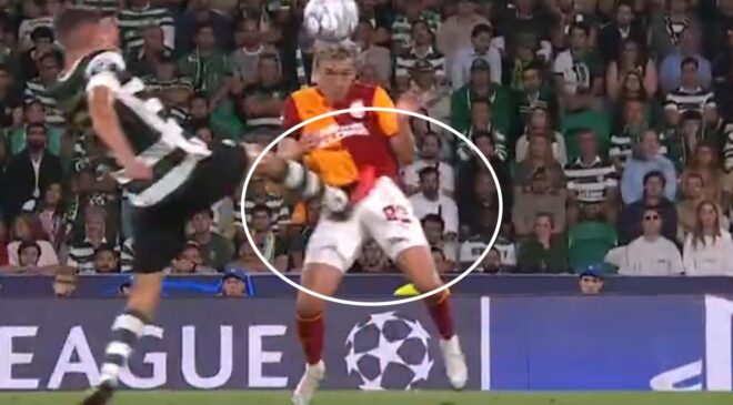Galatasaray, Sporting karşısında kırmızı kart bekledi