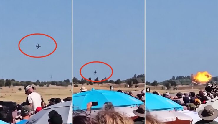 Hava gösterisi felaketle bitti: F-4 Phantom izleyicilerin gözü önünde düştü