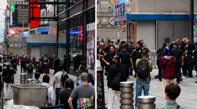 Times Meydanı’nda bıçaklı saldırı: İki kişiyi yaralayan kadın, polis tarafından vuruldu