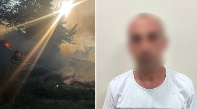 Arnavutköy’de çayırlık alanı yakıp kaçan şahıs kıskıvrak yakalandı