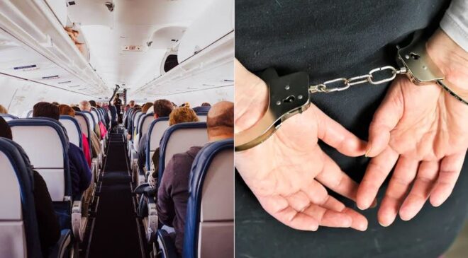 Uçakta alkol krizi! Kabin görevlisini ısırıp tekmeledi yine de inadından vazgeçmedi