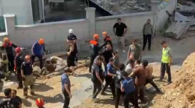 İstanbul Başakşehir’de inşaat alanında göçük! 1 işçi aranıyor