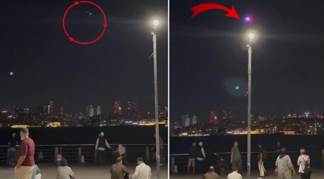 Polis dronu bu kez Üsküdar’da! Anonsu duyanlar uzaklaştı