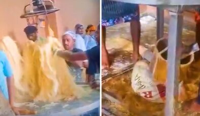 Hindistan’dan yine mide bulandıran görüntüler! Bu kez tatlı tesisinden
