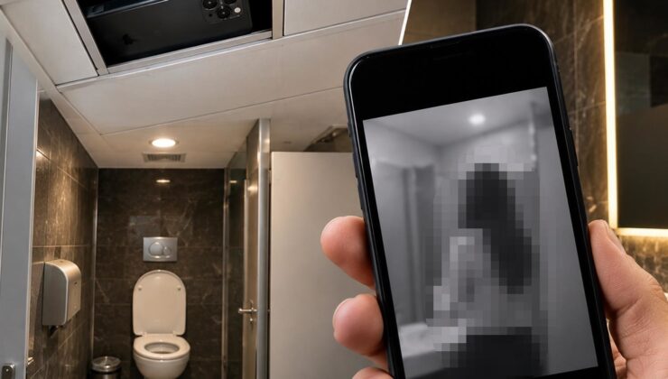 Kafede mide bulandıran olay! Tuvalete gizlenen telefon kayıt halindeyken bulundu