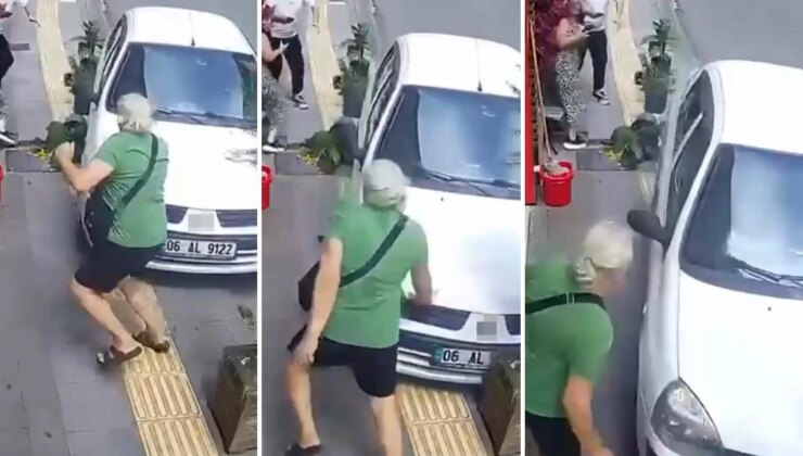 Ezilmekten kıl payı kurtuldu! Yürekleri ağza getiren anlar kamerada