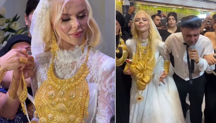 Fenomen gelinin düğünü olaylı geçti! Kilolarca altın yetmedi, bir de kayınvalide gerilimi çıktı