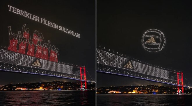 Avrupa Şampiyonluğu İstanbul Boğazı’nda görsel şölenle kutlandı