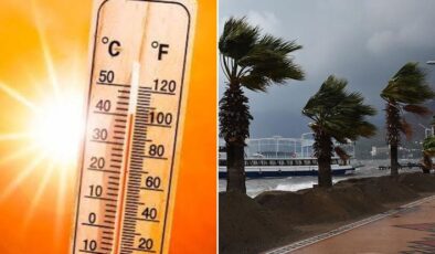 Meteoroloji uyardı! Bir yanda kavurucu sıcak bir yanda sert rüzgar