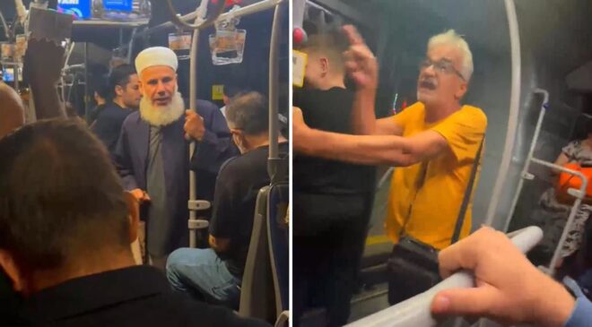 Metrobüste ortalık karıştı: Siz Kemalistler ne yaptınız bu ülkeye?