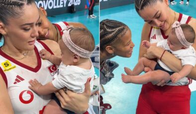 Zehra Güneş’in kucağındaki minik taraftarı görenler aynı yorumu yaptı