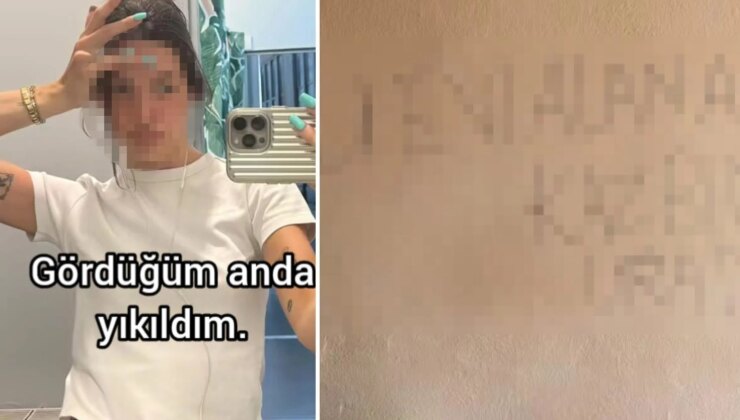 Müşteri götürdüğü evin duvarındaki yazıyı gören emlakçı yıkıldı