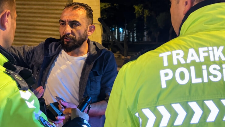 Alkollü yakalanan sürücü, ekiplere ‘abartmayın’ diyerek çıkıştı