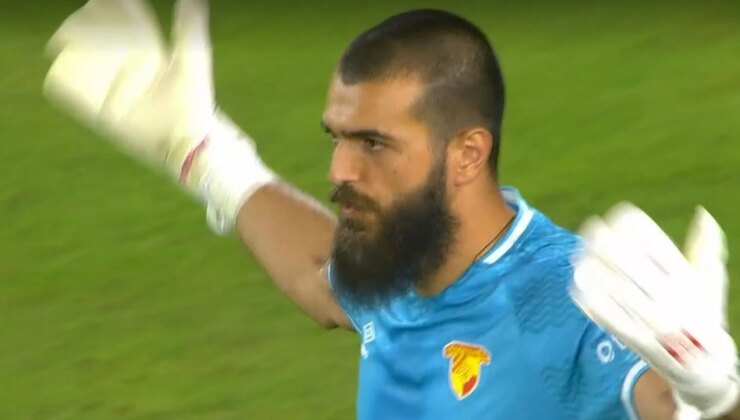 Göztepe kalecisinden kendi taraftarlarına hareket