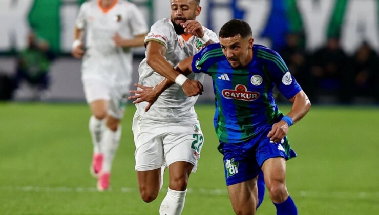 Alanyaspor, Rize’den 3 puanla döndü