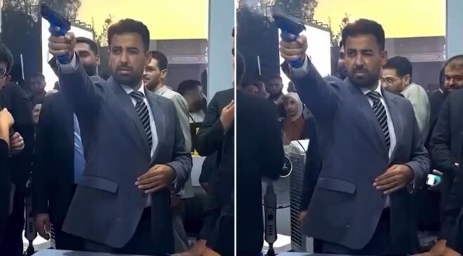 Sağlık Bakanı silahı eline aldı! Yaptığı herkesi şaşkına çevirdi
