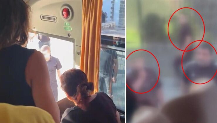Diyarbakır’da korku dolu anlar! Sağlık personelini taşıyan otobüsün önünü kesip camları yumrukladılar