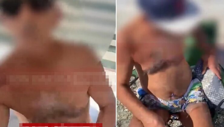 Sahilde genç kızın gizlice fotoğrafını çekti! Fark edilince bakın ne yaptı