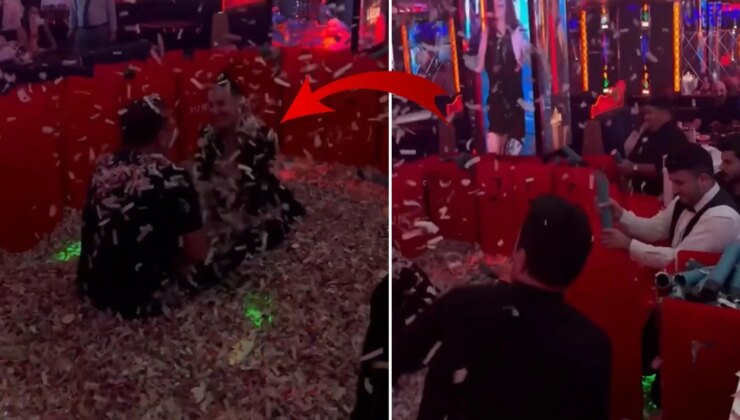 Sevgilisiyle pavyona gitti! Yaptığı hareket geceye damga vurdu