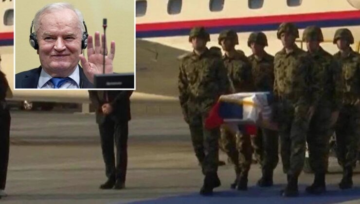 ‘Bosna Kasabı’nı askeri törenle karşıladılar! Avrupa’dan peş peşe sert tepki geldi