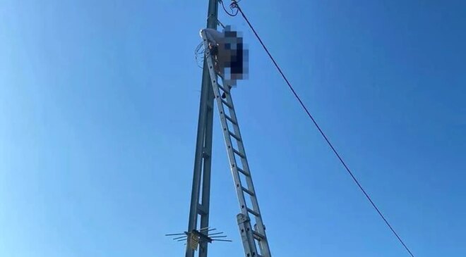 Tamir için direğe çıktı! Elektrik akımına kapılarak hayatını kaybetti