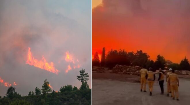 Türkiye’nin iki turizm kentinde yangın