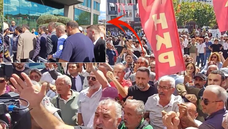 Üsküdar’da gergin dakikalar! Seçim bitti, AK Partililer belediye binasına koştu