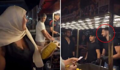 Yüz ifadesine dikkat! ‘Yakışıklı Mısırcı’yı illallah ettiren kadın