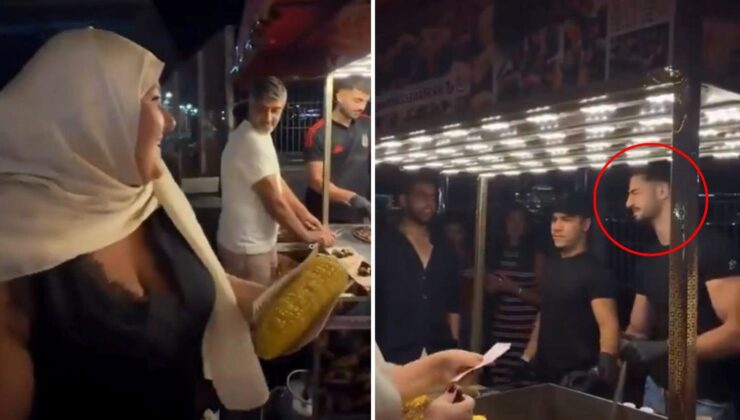 Yüz ifadesine dikkat! ‘Yakışıklı Mısırcı’yı illallah ettiren kadın